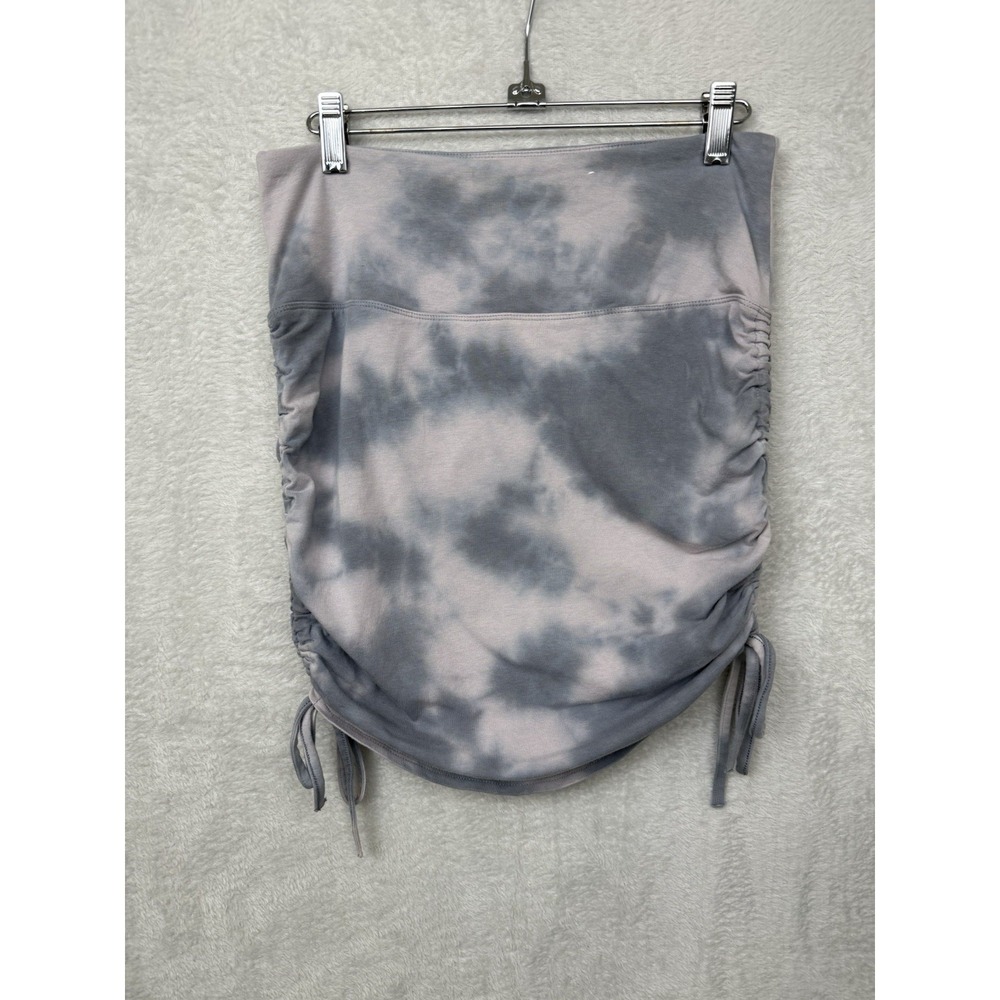 Earth Yoga Organic Cotton Bamboo Tie Dye Skirt Sustainable Ruched Lounge Wear M